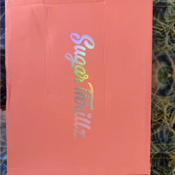 Sugar Thrillz LIMITED EDITION Pink Glitter Rainbow Roller Skates - Picture 10 of 10